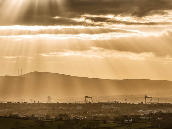 Belfast Sunset Unframed