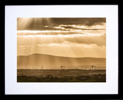 Belfast Sunset Black Frame