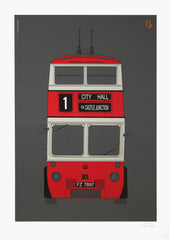 Belfast Trolley Bus A2 Unframed