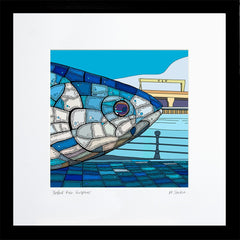 Series 2 - Belfast Fish Sculpture - Black Box Frame