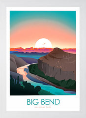 National Park - Big Bend White Frame