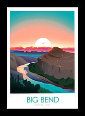 National Park - Big Bend Black Frame