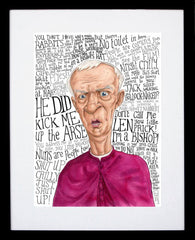 father Ted - Bishop Brennan Black Frame