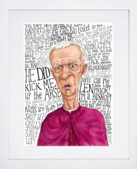 father Ted - Bishop Brennan Frame White 