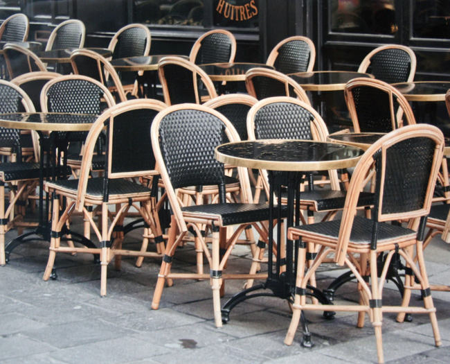 Paris In Black - Chairs Unframed