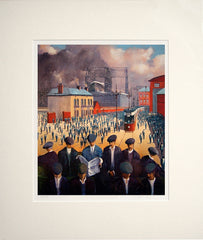 Print - Black With Men, Queen's Road, Belfast Unframed