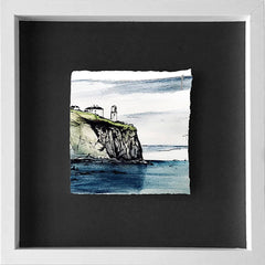 Memories - Blackhead Lighthouse, Whitehead-10 x 10- Framed