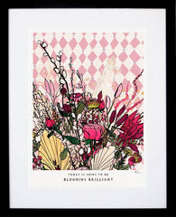 Blooming Brilliant Black Frame