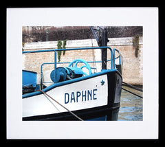 Paris In Blue - Boat Framed