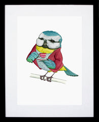 Animals - Blue Tit Black Frame