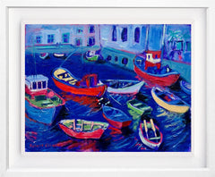 Original - Boats 3 - Framed