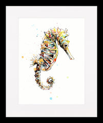 Print Ltd Edition Animals - Bobbing Black Wide Box Frame