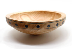 Bowl - Ash With Corian Inlay Bowl 13a