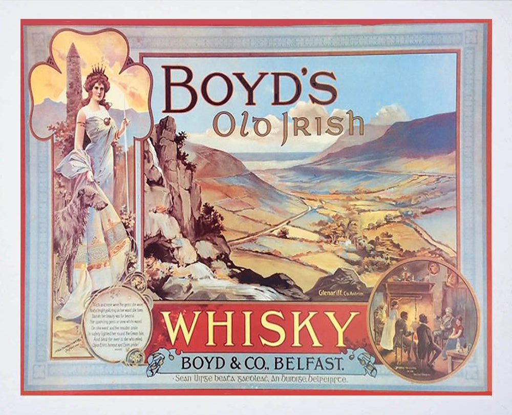 Boyd's Old Irish Whisky Belfast Unframed