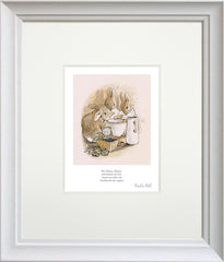 Peter Rabbit - Bread, Milk And Blackberries - White Scoop Frame