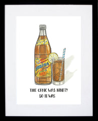 Drinks - Brown Lemonade 21 x 29.5 Black frame