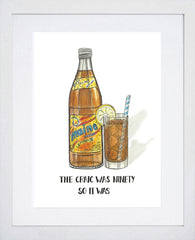 Drinks - Brown Lemonade-21 x 29.5 -White Box Frame