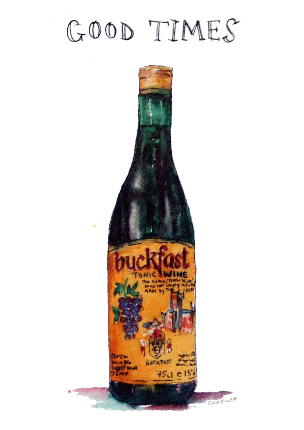 Drinks Fortified Wine - Buckfast Two Unframed