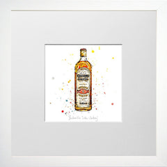 Print Open Edition Drinks - Bushmills Irish Whiskey-12 x 12-Small Flat White Frame