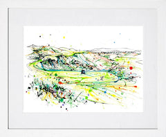 Print Open Edition - Golf Series - Royal Co Down Ninth Hole White Frame