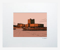 Series 1 - Carrickfergus Castle-16 x 11.5-Small Flat White Frame