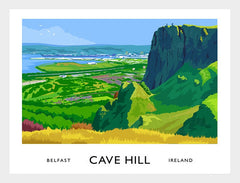 Belfast - Cavehill Frame White 40x30 No Mount