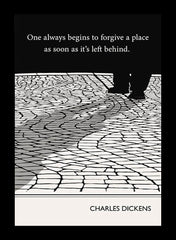 Charles Dickens - Forgive a Place-38 x 53.5-Flat Black Frame