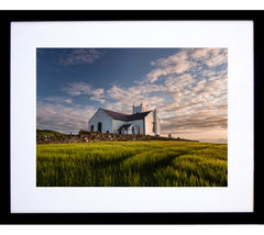 Church at Ballintoy Black Frame