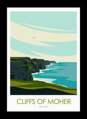 Co Clare - Cliffs of Moher Black Frame