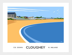 Co Down - Co Down - Cloughey Frame White 40x30 No Mount-40 x 30-White Box Frame (No Mount)