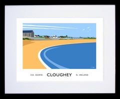 Co Down - Cloughey Frame Black 40x30 With Mount