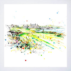 Print Open Edition Golf - Clubhouse at Ardglass II-30 x 30-White Box Frame (No Mount)