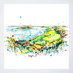 Print Open Edition Golf - Ardglass Eleventh Hole Coney Island - White Box Frame (No Mount)