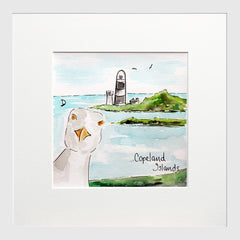 Copeland Islands Small Flat White Frame