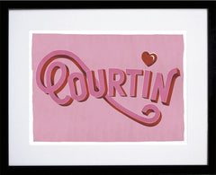 Northern Irish Slang - Courtin Black Frame