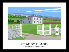 Co Clare - Craggy Island Father Ted  Frame Black 40x30 No Mount