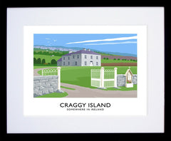 Co Clare - Craggy Island Father Ted Frame Black 40x30 With Mount