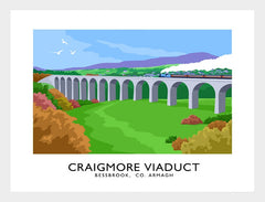 Co Armagh - Craigmore Viaduct  Frame White 40x30 No Mount