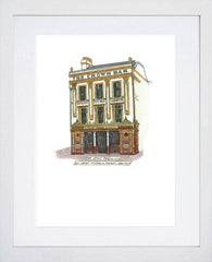 Pubs - The Crown Bar White Frame