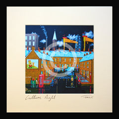 Print - Culture Night 15 x 15 Framed