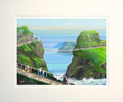 At Carrick-a-Rede, Co Antrim Unframed