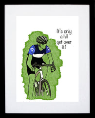 Cyclist Black Frame