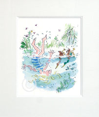 Signed Quentin Blake - D is For Ducks Unframed