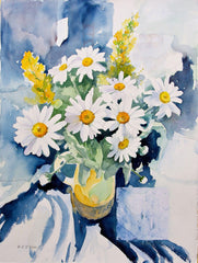 Print - Daisies From Garden