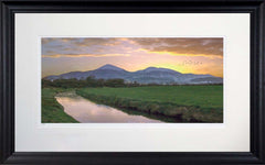 Co Down - Days End, The Mourne Mountains-71 x 45-Black Scoop Frame