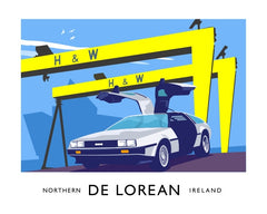 Belfast - DeLorean Unframed 40x30