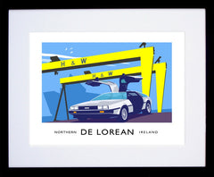 Belfast - DeLorean Frame Black 40x30 withmount