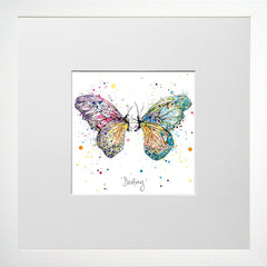 Print Open Edition Animals - Destiny-12 x 12-Small Flat White Frame