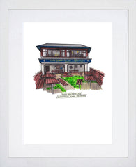 Pubs - The Dirty DucK White Frame