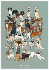 Dog Days-33 x 55.5-Unframed